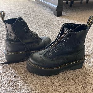 Zip up Dr.Martens black boots